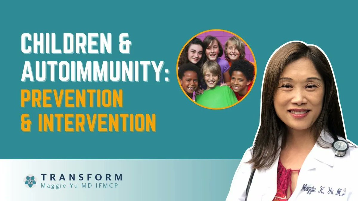 MaggieYuMD's tweet photo. What are some of the symptoms and warning signs that parents should be aware of in their children? What steps can they take to help prevent autoimmunity with kids who have a family history or issues themselves?
Watch here: https://t.co/NuZNluzFzQ https://t.co/iAmAQwXXzs