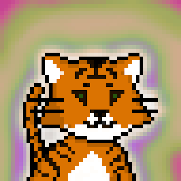 MoonPussies's tweet photo. the elusive tiger pussy #freemint #nft #eth #nftart #pixel #pixelart #moonpussies #moonrunners #community #1of1 https://t.co/oIT3F2mMN7
