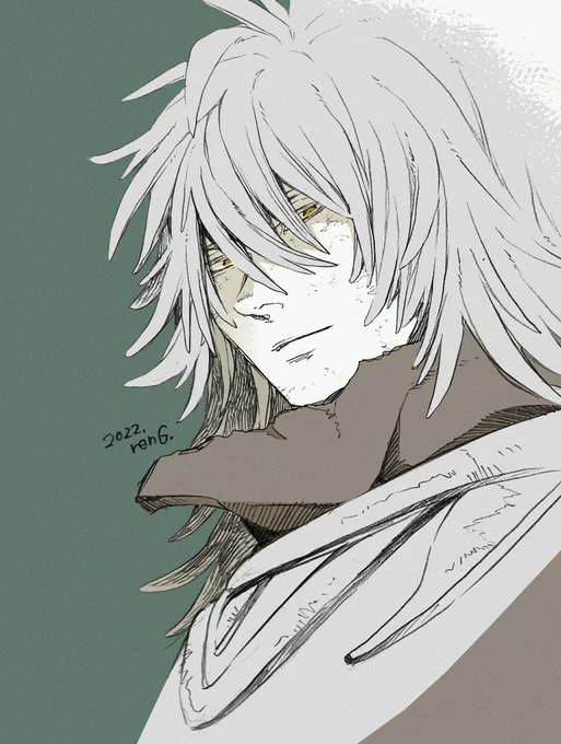 漫画描いて賞いただいた読切のこのキャラでまたお話描きたいなとほんのり思っている。特に予定もないけれど結構気に入ってしまったので。旅をしていてその都度に出てくる別な主人公をほんのり助けていくというか…そんなまったりしたまったりシリアスな話が描きたい。 