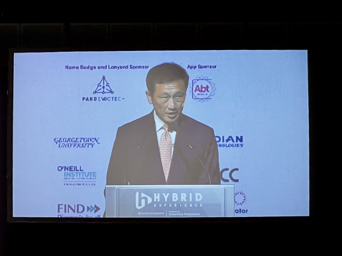 Happening now: @GHS_conf opening keynote from Singapore’s Minister of Health Hon. Ong Ye Kung: “Those who have been in the fight know we cannot let our guard down…we must focus on the immediate issue of global health security against pandemics…we need collective action…”