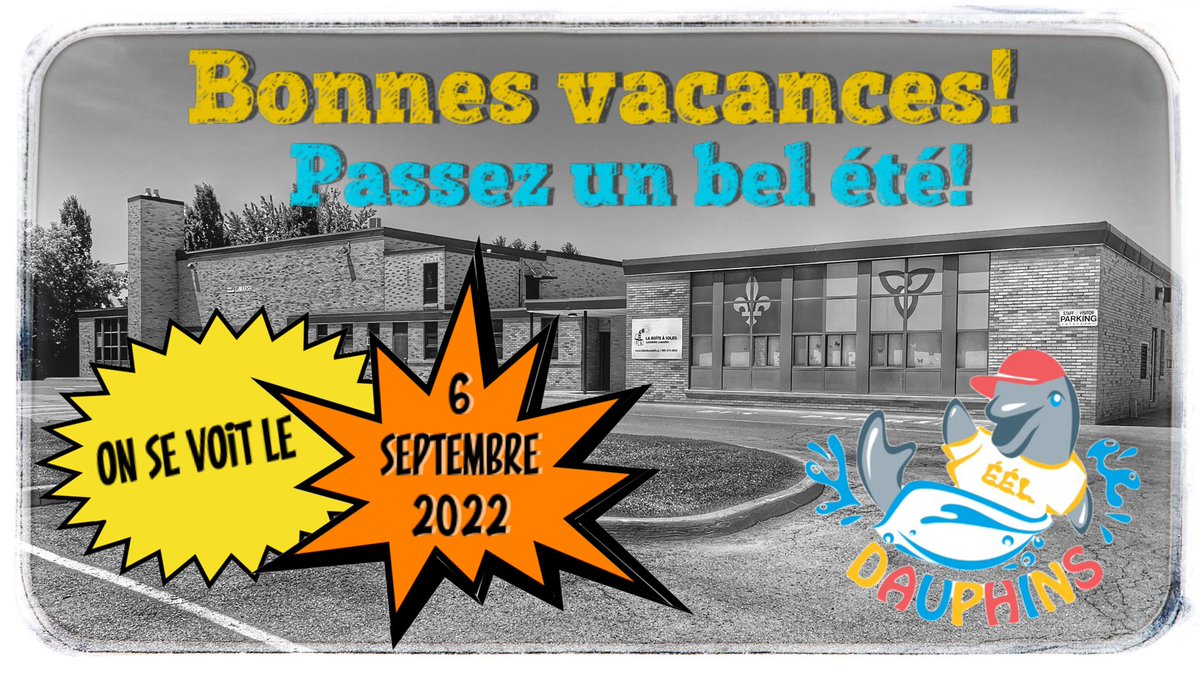 Le personnel de l’École élémentaire LaMarsh vous souhaite de bonnes vacances!  On vous remercie pour une belle année scolaire.  On aimerait souhaiter une bonne rentrée à nos finissantes et finissants qui commenceront le secondaire en septembre. Ça marche à LaMarsh!
