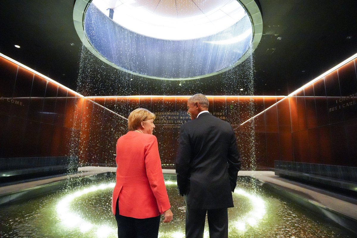 As president, I saw Chancellor Merkel lead through crises with her wise pragmatism, good humor, and unrelenting moral compass—and I feel lucky to call her a friend. Grateful for the chance to visit the @NMAAHC today, a reminder that America is a constant work in progress.