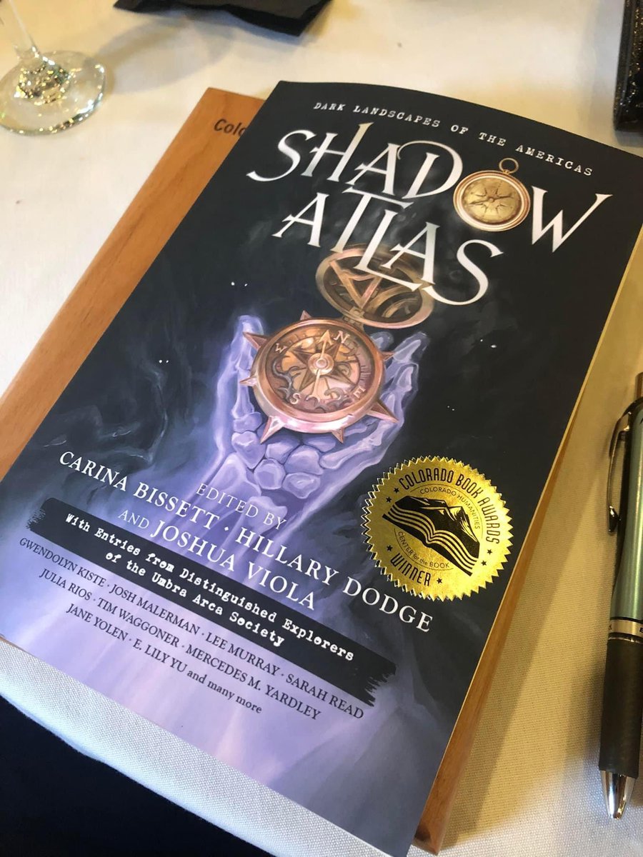 HexPublishers's tweet photo. We’re thrilled to announce that Shadow Atlas won the Colorado Book Award for the Anthology category! Congratulations to our editors, illustrator, and all of our incredible authors and poets!
https://t.co/xWINVzw7Mt
#coloradobookawards #CBA2022 #ShadowAtlas https://t.co/3gOaoytMt4