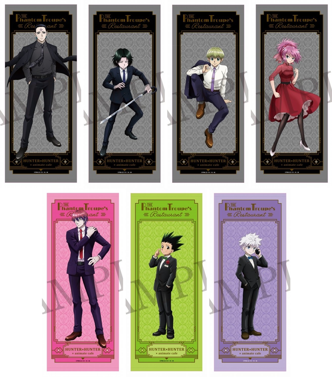 HUNTER×HUNTER 仙台限定 アニメイトカフェ コースター フルコンプ HUNTER×HUNTER 仙台限定 アニメイトカフェ コースター フルコンプ