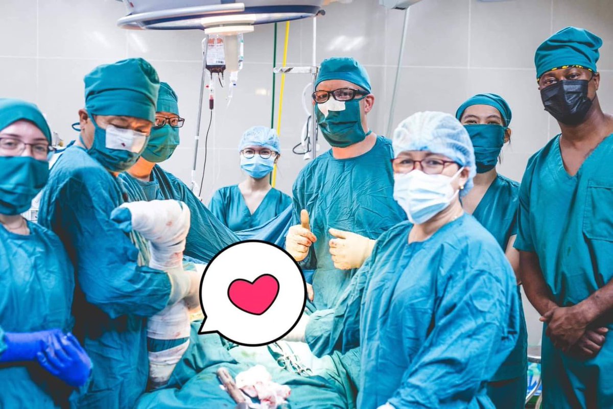 @BalboaOrtho staff Dr. Dustin Schuett (@djschuett) and team performing a Total Hip Arthroplasty with Vietnamese Surgeons as part of #PacificPartnership2022 in Phu Yen, Vietnam.