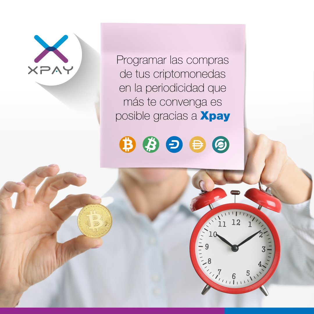 #Xpay | Conoce los pasos para programar #ComprarDeCriptoactivos en nuestro artículo bit.ly/3vKJo2n