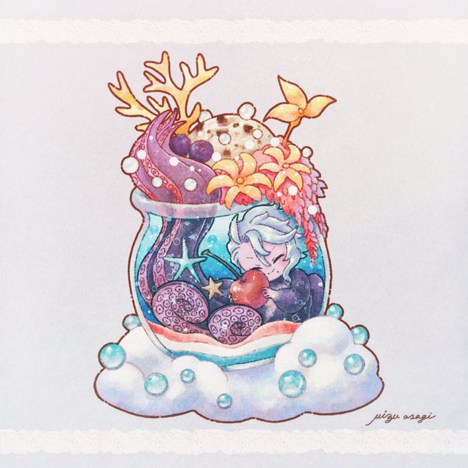 「closed eyes coral」 illustration images(Latest)