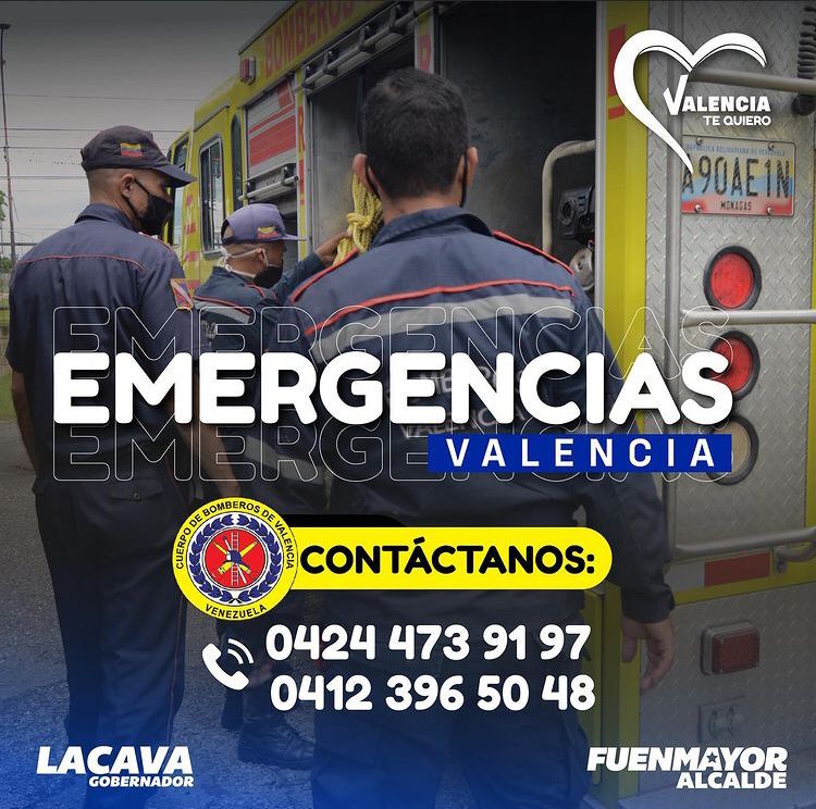 Brigada de Tránsito Terrestre Carabobo (@btt_carabobo) on Twitter photo #ATENCION Números para #Emergencias de los <a href="/BomberoValencia/">Bomberos de Valencia</a> ....
<a href="/rvaraguayan/">Ramón Celestino Velásquez Araguayán</a> <a href="/ZODI45_Carabobo/">ZODI Carabobo</a> <a href="/REDICentral_/">REDI Central</a>
<a href="/SGGCarabobo/">Secretaría General de Gobierno</a> <a href="/TransitoCpnb_/">TransitoCPNB</a>
@alc_valencia @jcfuenmayor #ATENCION Números para #Emergencias de los <a href="/BomberoValencia/">Bomberos de Valencia</a> ....
<a href="/rvaraguayan/">Ramón Celestino Velásquez Araguayán</a> <a href="/ZODI45_Carabobo/">ZODI Carabobo</a> <a href="/REDICentral_/">REDI Central</a>
<a href="/SGGCarabobo/">Secretaría General de Gobierno</a> <a href="/TransitoCpnb_/">TransitoCPNB</a>
@alc_valencia @jcfuenmayor