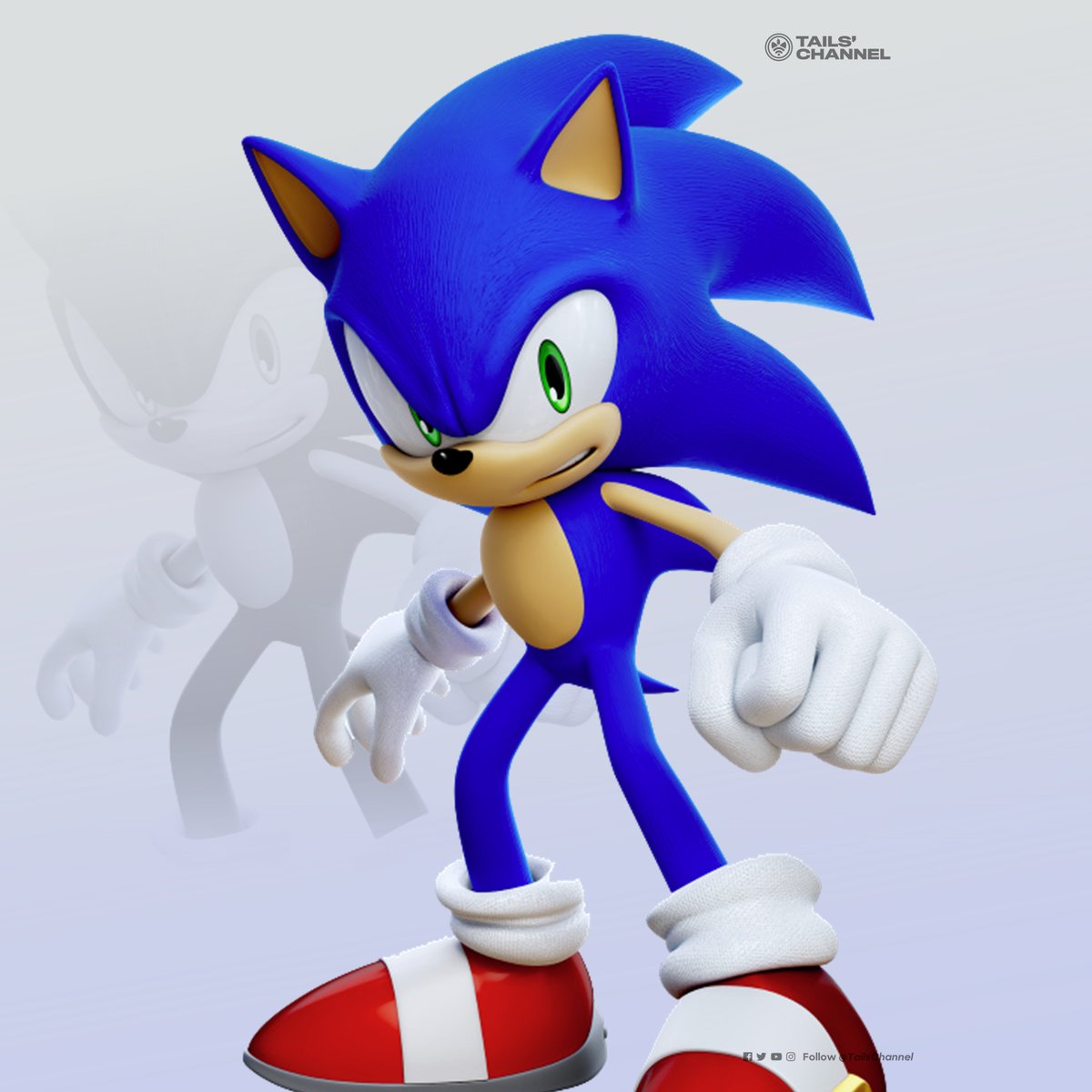 sonic the hedgehog 1boy male focus gloves green eyes solo white gloves furry male  illustration images