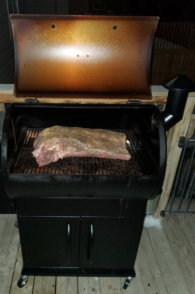 KanwalAbbas29's tweet photo. If you have never had a low smoked #TXstyle #BeefBrisket you have never had a proper #bbq
It was a full packer brisket 19lbs, took almost 14 hrs but it was melt in your mouth tender :)
#ZGrillSmoker
#Brisket https://t.co/iSOGMdJYP1