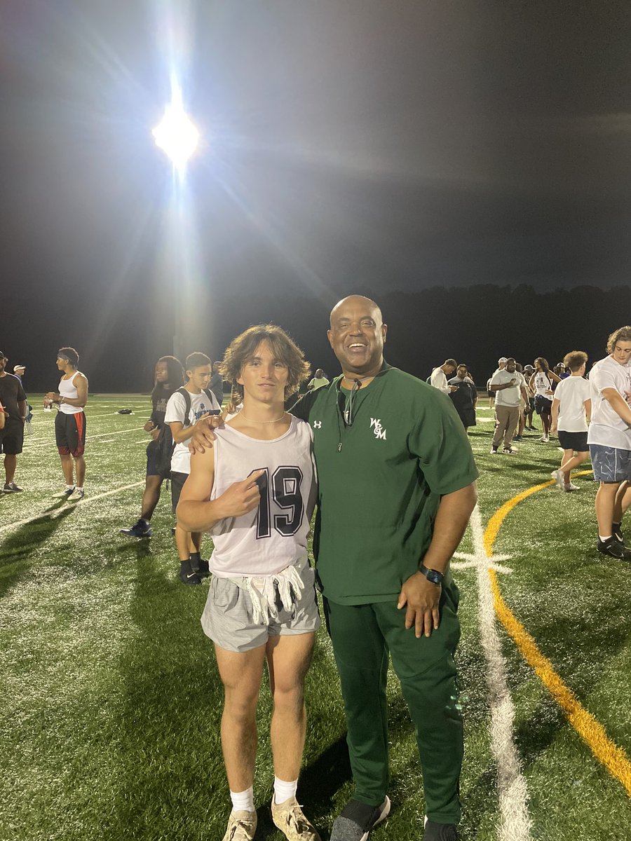 bryce_sowers's tweet photo. Had a great camp tonight at William and Mary. Learned a lot @WMTribeFootball @CoachMikeLondon @CoachMLondonjr @MidloTrojansFB https://t.co/5L5LKC7j8z