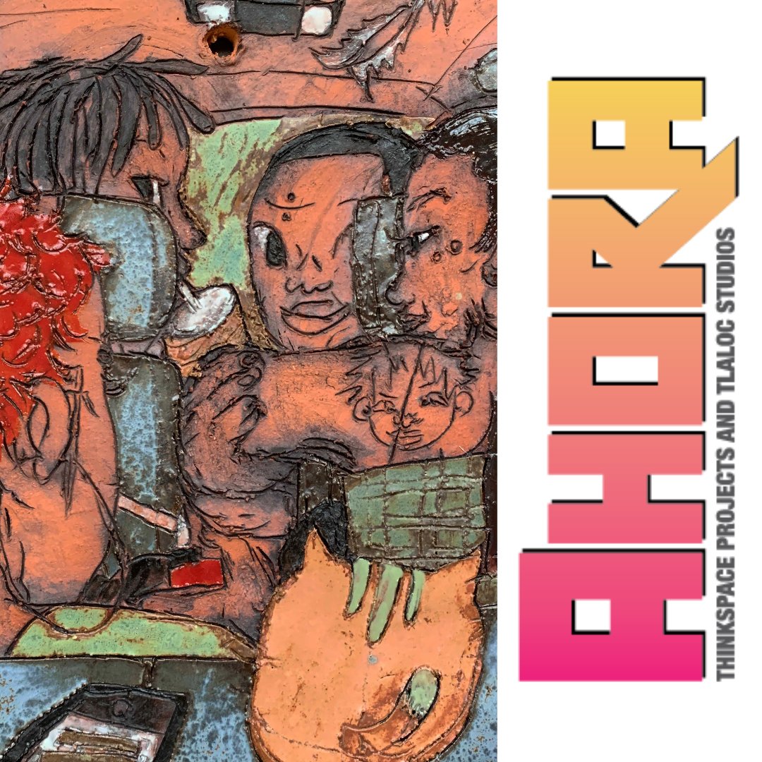 MUZEO's tweet image. AHORA, presented in partnership with @ThinkspaceArt  &amp;amp; Tlaloc Studios, is up now in the Historic Carnegie Galleries!!!

We are open Wednesday - Sunday 11 am - 5 pm

Image: “Car Vibe” Haylie Jimenez

#muzeo #tlalocstudios #thinkspacegallery