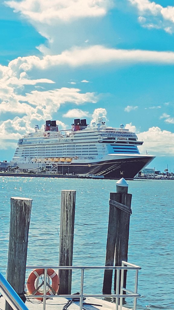 RustysInThePort's tweet photo. The brand new Disney Wish looking fancy this afternoon... at Rusty's at the Port!!!๐๐๐ข๐
๐๐ฌ#disneywish #disney #disneyship #disneydays #portlife #cruisin #bonvoyage #rustysseafood #portcanaveral https://t.co/LzXSnr24UB