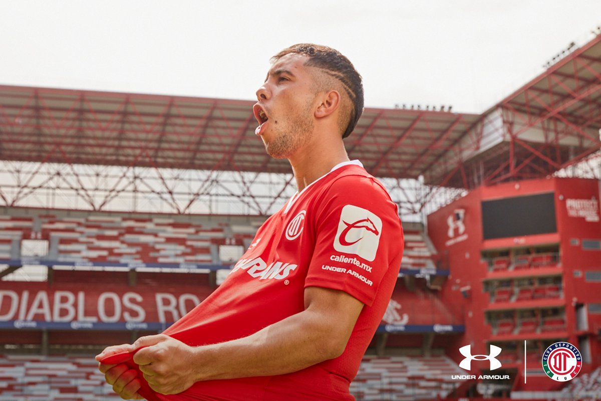 TolucaFC's tweet photo. 👊🏼👹| Presentamos el nuevo jersey del Diablo @UnderArmour.

#𝗘𝗹𝗥𝗼𝗷𝗼EsTodo | #TuMisma𝗦𝗮𝗻𝗴𝗿𝗲 https://t.co/1UsGszyNtn