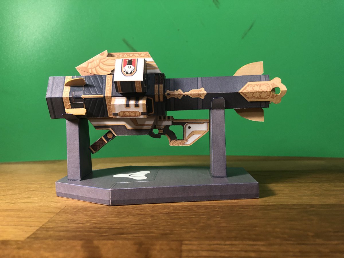 SniperHusky_1's tweet photo. Made the Cubefold Gjallarhorn paper model, but added some modifications to make it look better.
More photos at https://t.co/rAryMeGfey
@bungie @destinythegame
#Destiny2 #destinythegame #destiny2thegame #destiny2art #destiny2memes #Gjallarhorn #cubefold #papercraft https://t.co/BBBD4yvX0W