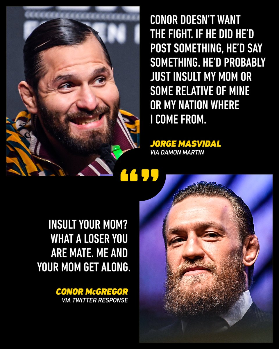 Jorge wanted Conor to say something and he did... 😬