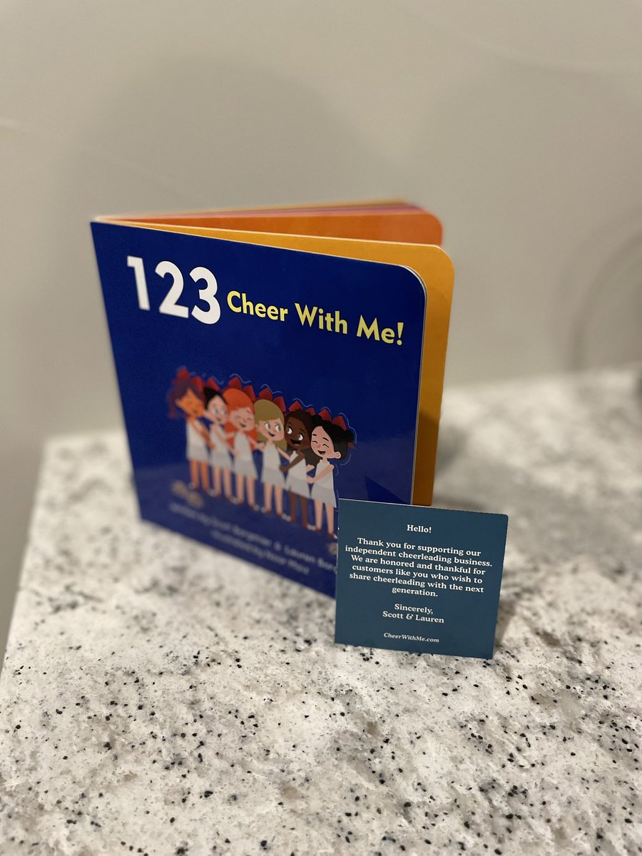 Just got my copy of <a href="/123_cheerwithme/">123 Cheer With Me!</a> 🙌 ❤️ #cheer