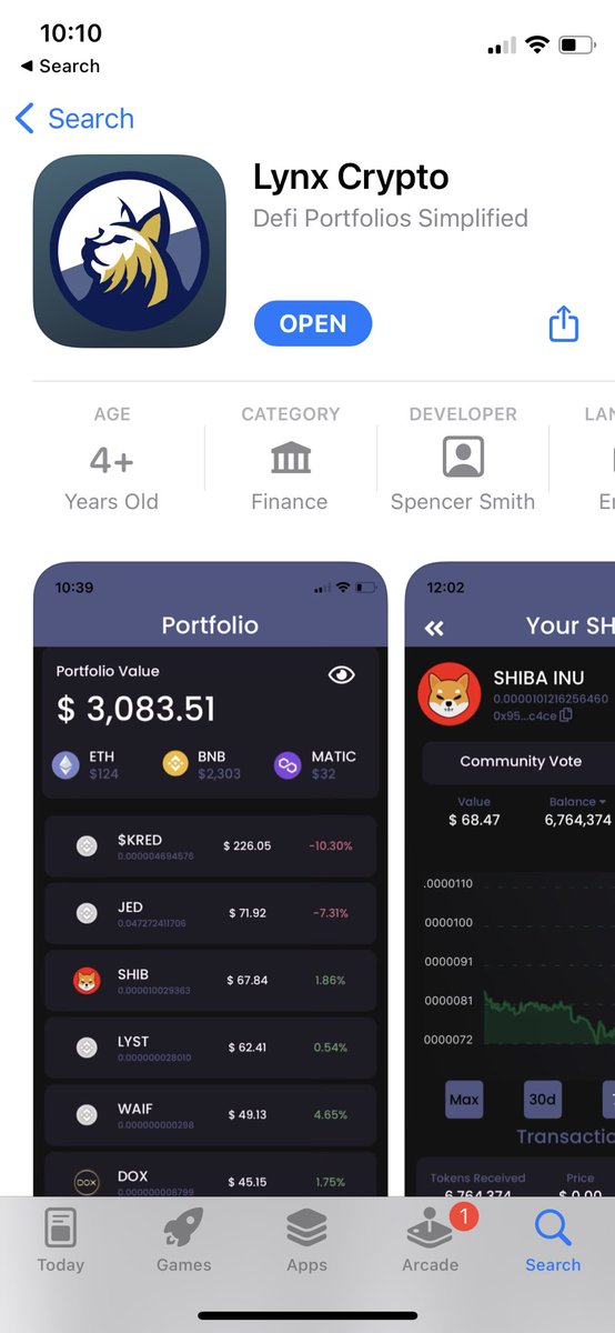 Lynx Labs (@lynxcryptoapp) on Twitter photo We are excited to announce that Lynx is now available on the Apple App Store!! ๐ฅ๐ฅ๐ฅ
Thank you so much to all the early adopters. The feedback has been amazing!โค๏ธ
<a href="/ChadReddings/">Chad Reddings</a> <a href="/SnafuEliteToken/">SNAFU_Elite (Official)</a> @baltotoken @WaiferCoin @WorldWideCryp21 <a href="/Yourpop8/">YourPOP</a> @Cryptobolix <a href="/CryptoAtlasYT/">Crypto Atlas</a> We are excited to announce that Lynx is now available on the Apple App Store!! ๐ฅ๐ฅ๐ฅ
Thank you so much to all the early adopters. The feedback has been amazing!โค๏ธ
<a href="/ChadReddings/">Chad Reddings</a> <a href="/SnafuEliteToken/">SNAFU_Elite (Official)</a> @baltotoken @WaiferCoin @WorldWideCryp21 <a href="/Yourpop8/">YourPOP</a> @Cryptobolix <a href="/CryptoAtlasYT/">Crypto Atlas</a>