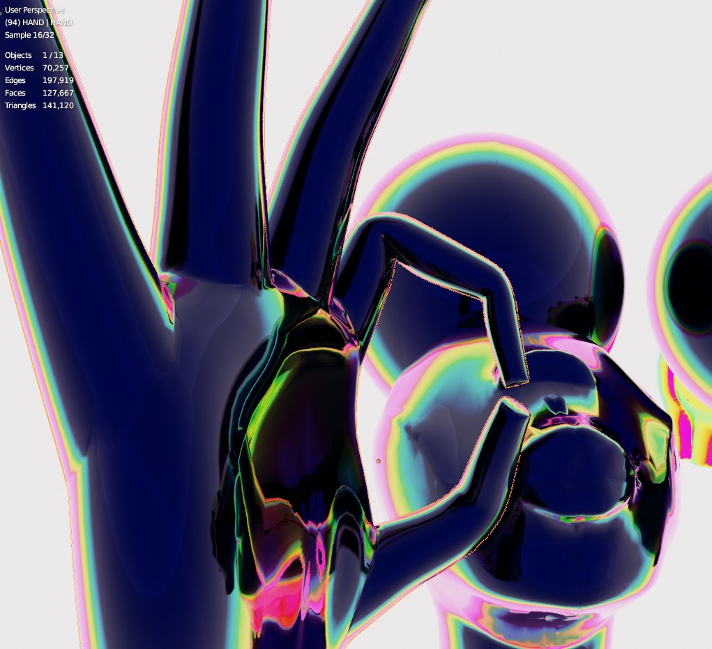 DreShadowBan's tweet photo. Finally got me some custom hands going. #B3d #Blender3D #PassionandDesire #WSGT$ https://t.co/C9yuM89aRL
