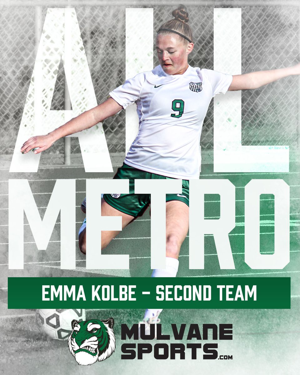 MulvaneSports's tweet photo. ⚽️ Congrats to @MulvaneHigh @263soccer Emma Kolbe on making the @WichitaEagleSpt All-Metro 2nd Team! Good luck with the @ButlerGrizzlies next season! https://t.co/ea1O6AOKK0