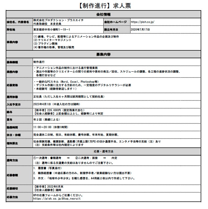 ワクワーク公式 アニメ業界就職支援 Wakuwork21 Twitter