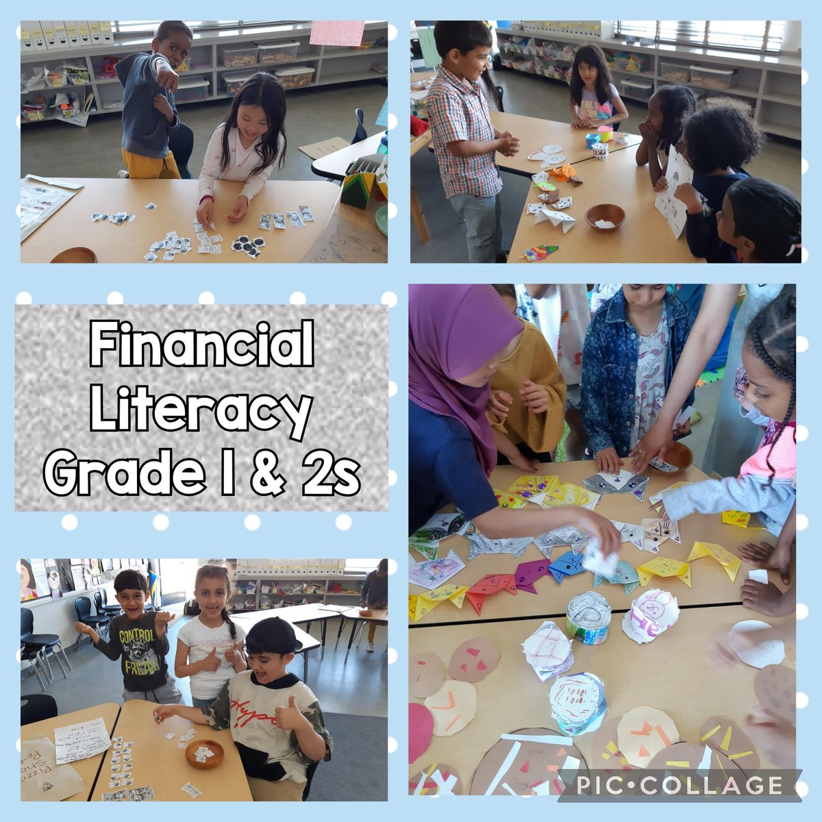 Make some products, create some shops, barter and sell and see who has the greatest profit.  What fun in Ms. Kler and Ms. Zheng's classes.