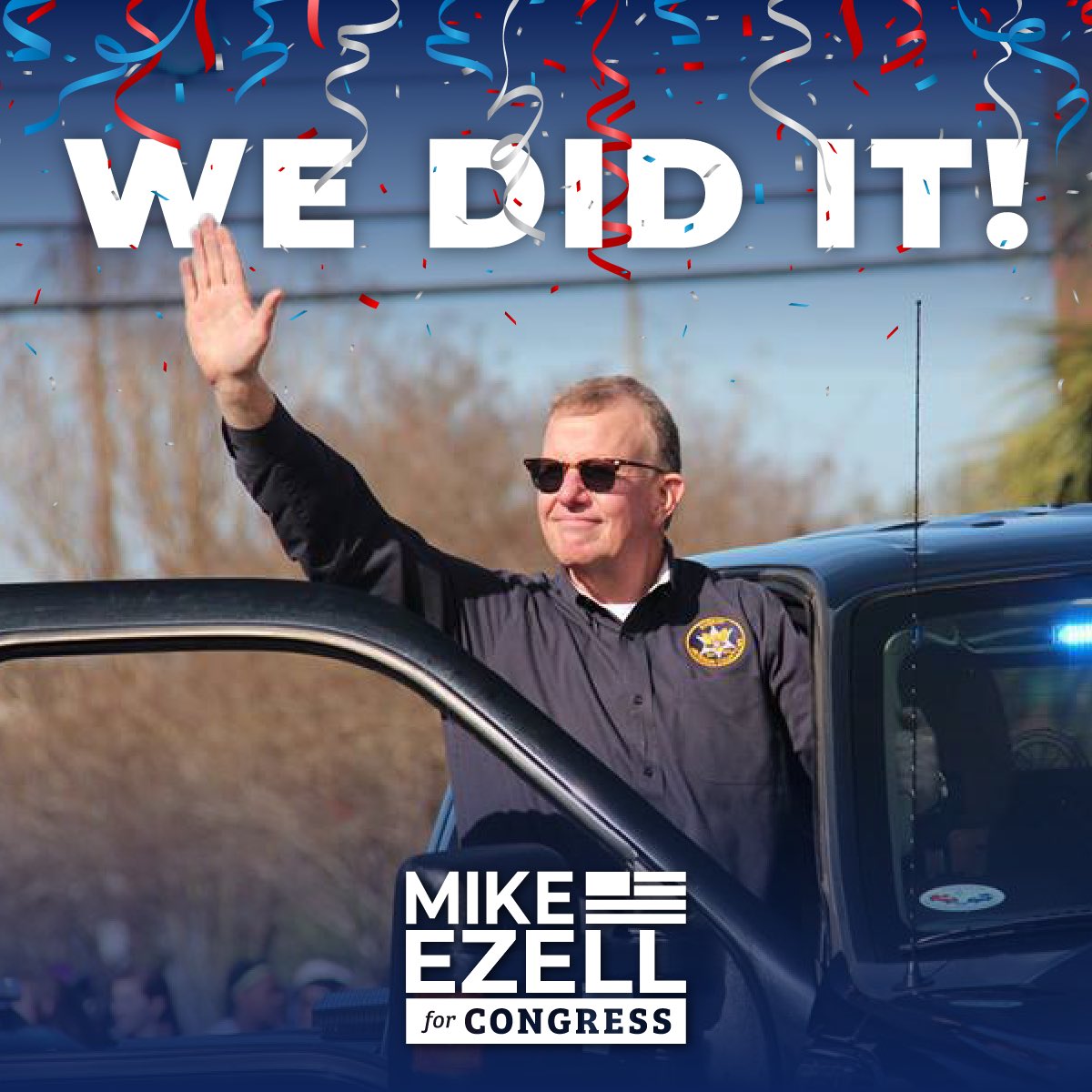 Thank You Mississippi! Republicans all across #MS04 spoke loud and clear tonight that it’s time for new leadership to represent us. I’m honored to be your Republican Nominee for Congress!