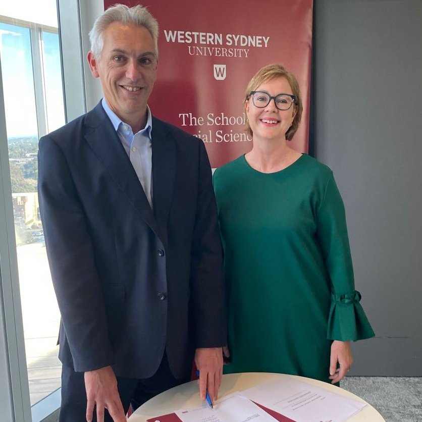 RedRAustralia's tweet image. #RedRAustralia is excited to formally sign an agreement with @WesternSydneyU School of Social Sciences, following 3 years of students &amp;amp; staff attending our #humanitarian courses. As a world-leading university for #SDGs, we look forward to partnering to train future humanitarians.