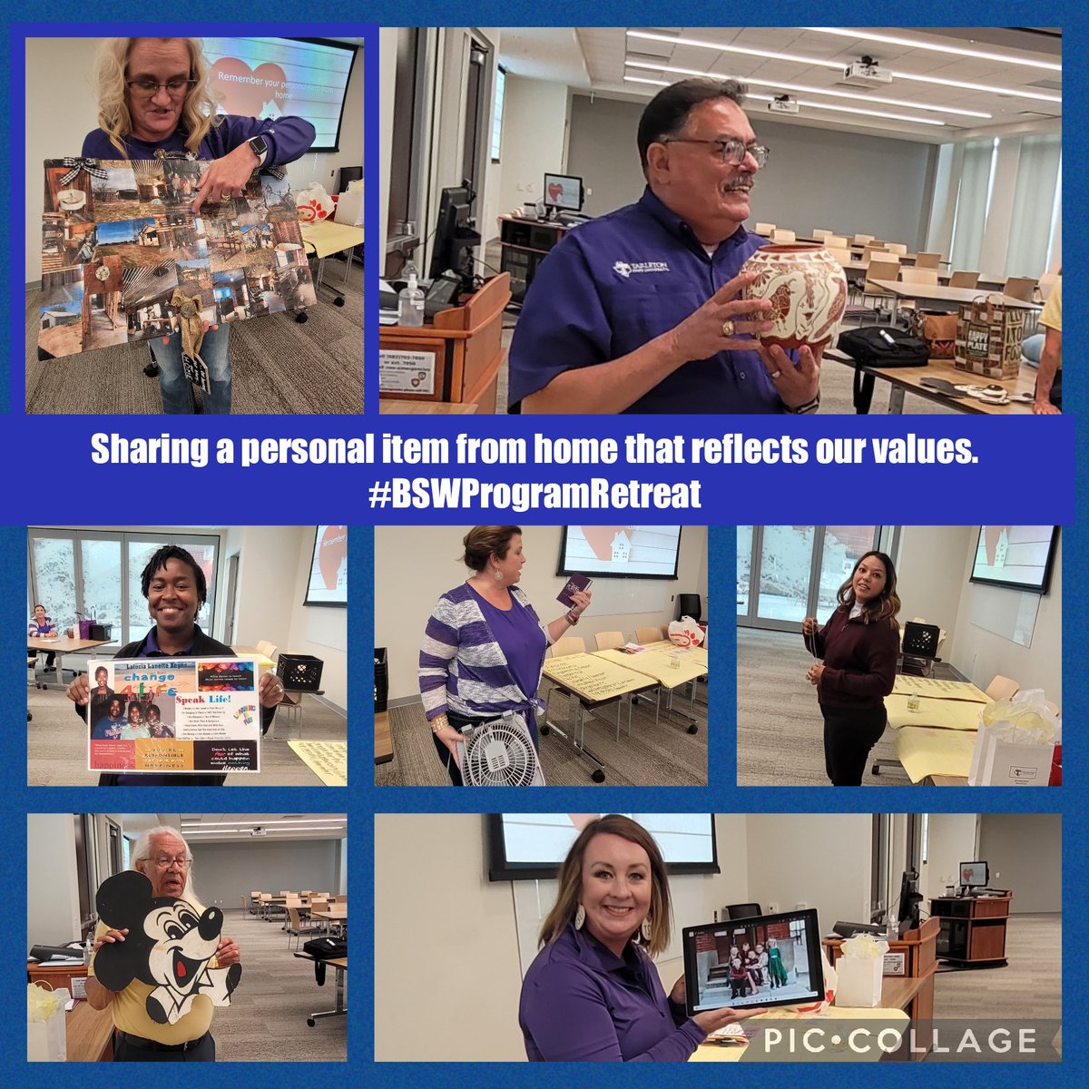 realsocialwork's tweet photo. The whole day was great. Informative, interactive and so much fun. Feeling empowered to stay focused. @tarletonsocw #BSWProgramRetreat #OurFirst @DrNPJones @NataleeWaco @TeresaS1208 @dr_randle24 @AmyJamesMSW @TheRealDrMarek https://t.co/VBjRcIXtiI
