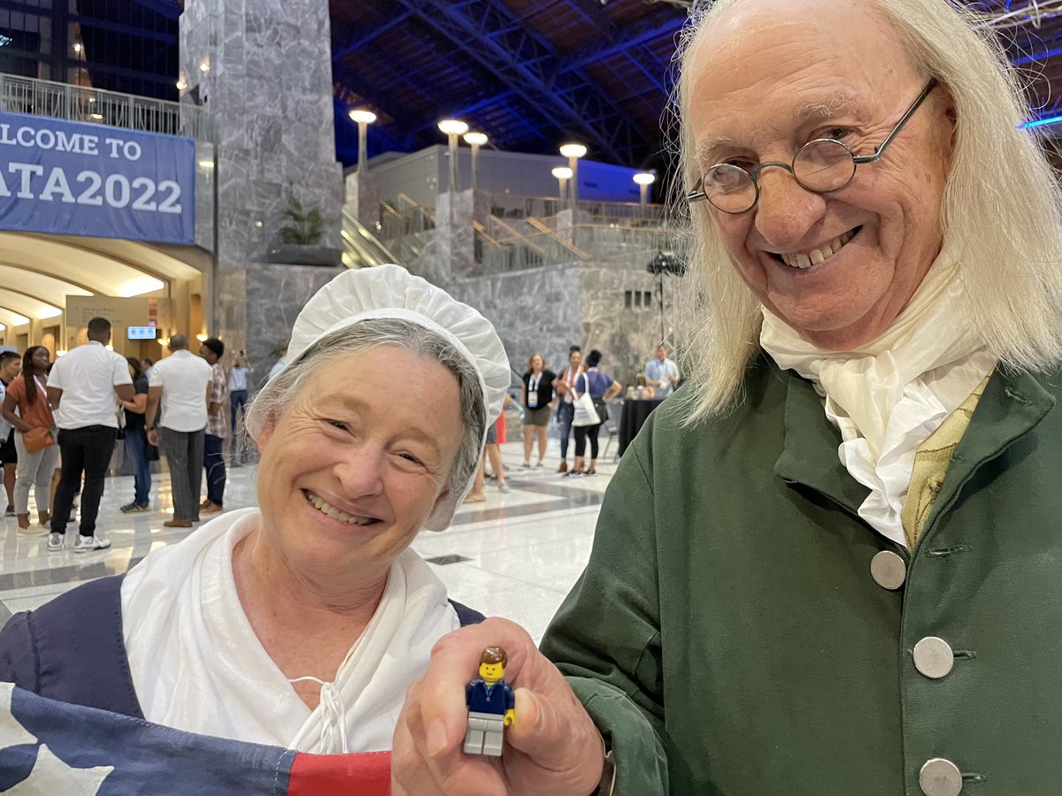It’s been so long <a href="/NATA1950/">NATA</a>! The Athletic Trainer had a great time meeting some locals at the Welcome Party and is looking forward to kicking things off tomorrow! #LegoATC #NATA2022