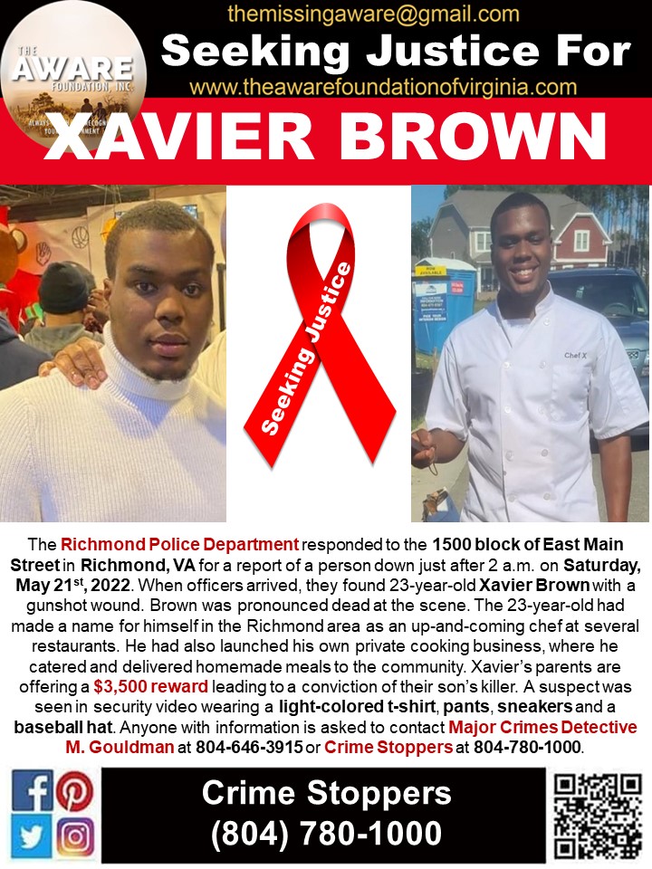 The AWARE Foundation on Twitter "***SEEKING JUSTICE*** The Richmond