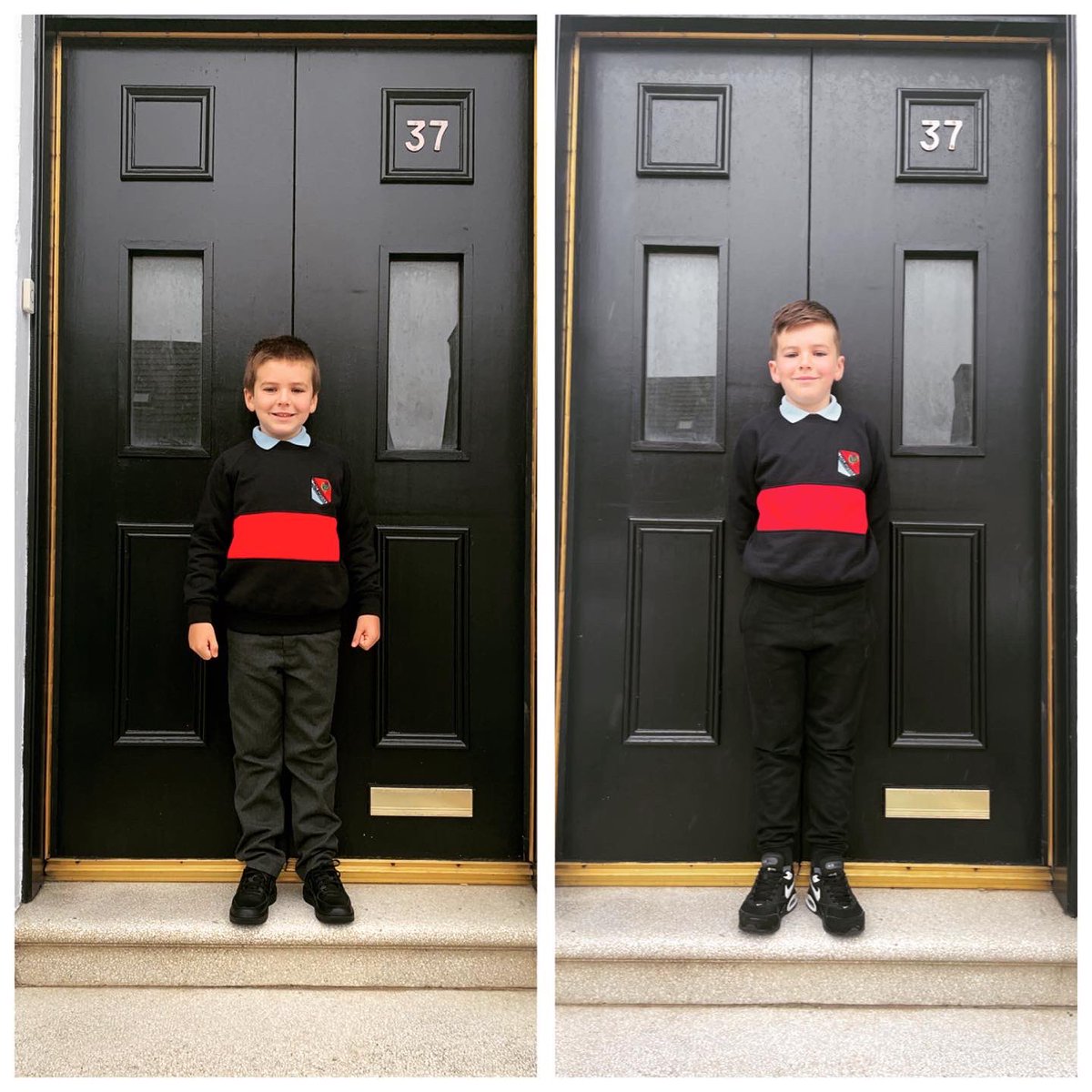 Primary 2? Completed it mate. ✅ When Adam went from an age 5-6 to an 8-9 in clothes in 9 months. 😂😭 #endofterm