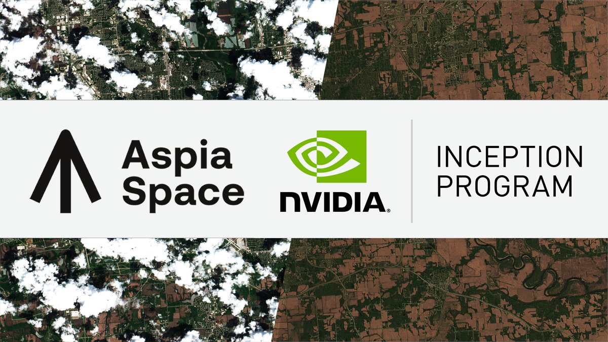 We are delighted to announce that Aspia Space has joined #NVIDIAInception, helping us scale up our ClearSky cloud-free satellite imaging service and develop more innovative downstream products at the interface of #AI and #EarthObservation. 

ow.ly/GV0g50JKjrn