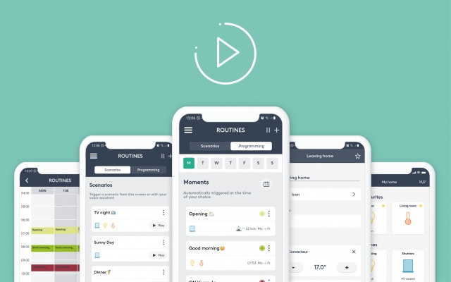 [TYDOM UPDATE] 
Soon, in your Tydom app (Update 4.5), a new interface for your scenarios and moments: routines!
All the details ➡ bit.ly/3A9y3OR