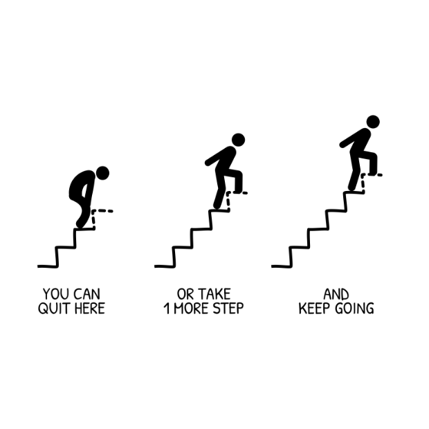 junhanchin's tweet photo. Before you give up, just take 1 more step. https://t.co/RkfpJ49tEZ