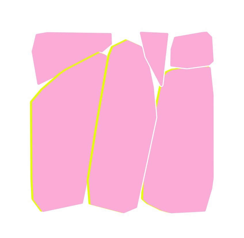 Generative series in six different ranges of 30 colors each that are combined with 150 colors forming a wall. "The Pebbles" series pays tribute to these first ancestral wall constructions in dry stone without concrete to hold them together.   fxhash.xyz/u/Nuria%20Mora  #nft #tez