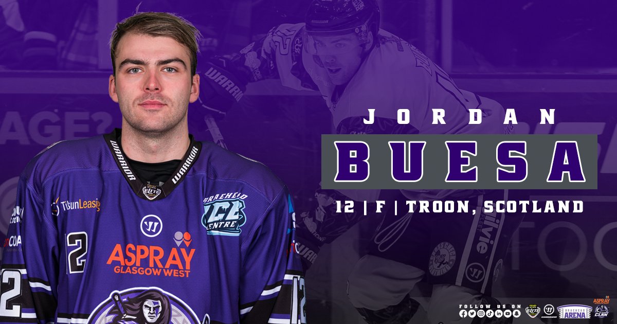 ✍️ | The Glasgow Clan, sponsored by <a href="/AspGlasgowWest/">Aspray Glasgow West- Buildings Insurance Assessors</a>, are delighted to announce the return of forward Jordan Buesa
￼
↪️ bit.ly/3OvZ8Ab