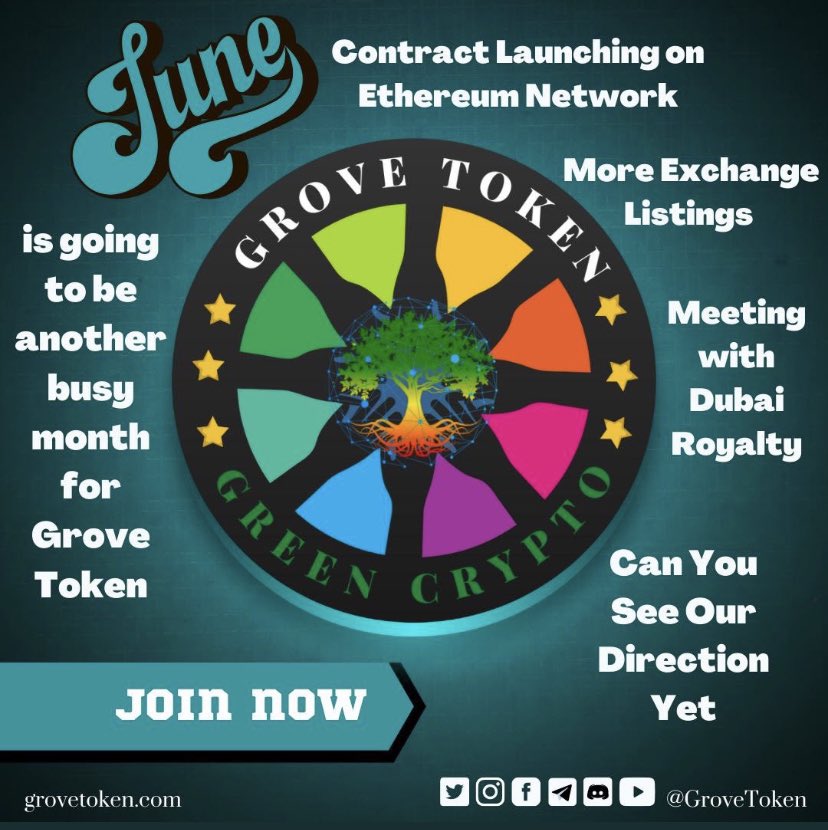 cjose14320's tweet photo. @cryptoworld202 #GroveToken 
#MooningNow 
#1000xgem https://t.co/dmPi5swnf8