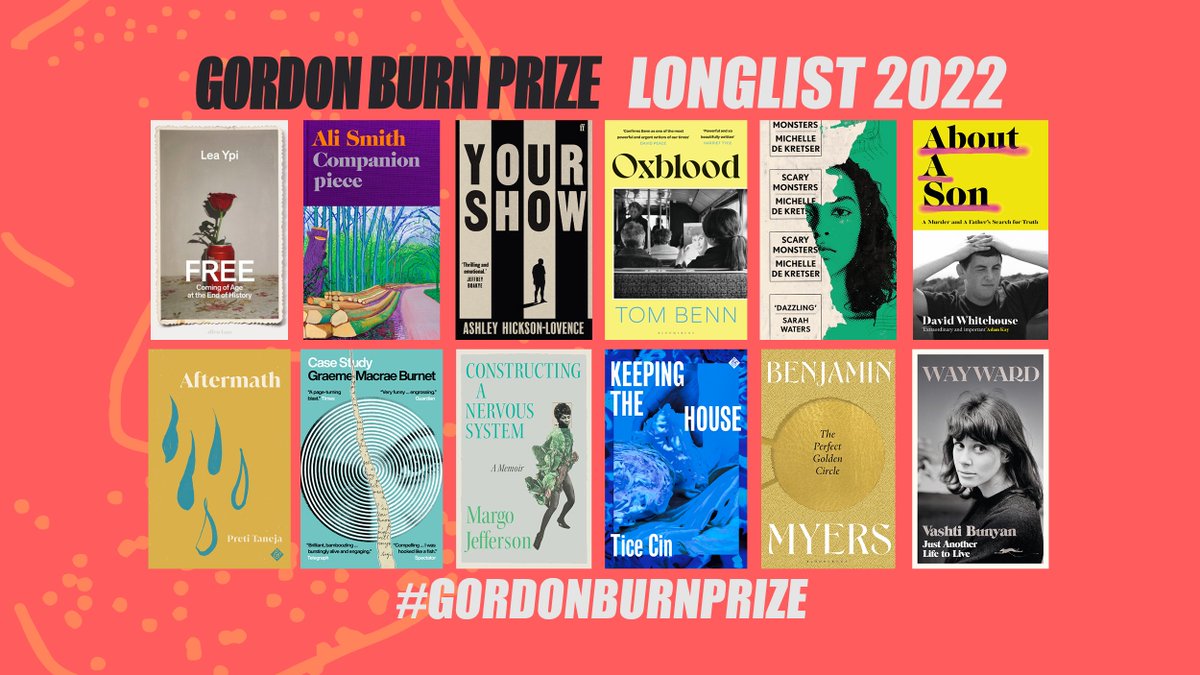 Your summer reading list is HERE! 
Thrilled to announce the longlist for the #GordonBurnPrize, which prize celebrates the year's boldest and most exciting fiction and non-fiction.

newwritingnorth.com/news/longlist-…