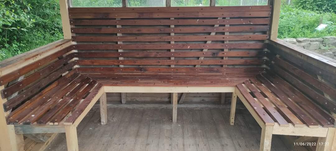 MensShedParr's tweet photo. Some of our current projects to be completed in July, a seating shelter for the outdoor cooking area at the community garden and picket fencing. https://t.co/hAwPzoeHYM