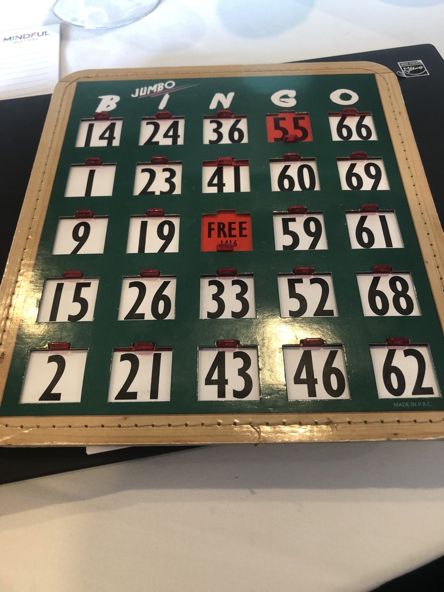You know you work in retirement living when this is the activity at the work conference #bingo
