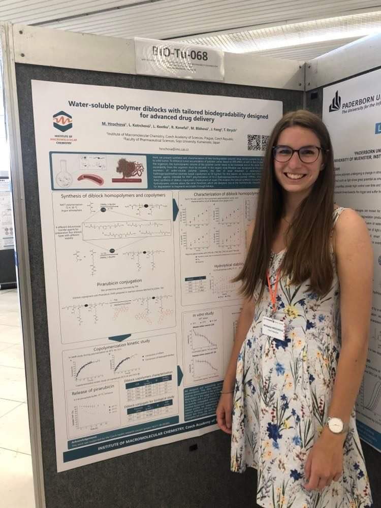 BiomedicalPolymers_Prague (@medpolymers_prg) on Twitter photo Poster on “Water-soluble polymer diblocks with tailored biodegradability designed for advanced drug delivery” presented by Michaela Hrochová from <a href="/IMC_Prague/">Institute of Macromolecular Chemistry CAS</a> at <a href="/EPF2022/">European Polymer Congress 2022</a> Poster on “Water-soluble polymer diblocks with tailored biodegradability designed for advanced drug delivery” presented by Michaela Hrochová from <a href="/IMC_Prague/">Institute of Macromolecular Chemistry CAS</a> at <a href="/EPF2022/">European Polymer Congress 2022</a>