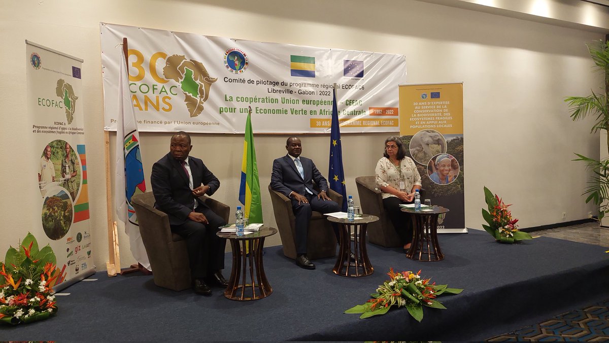 ecofac6's tweet photo. Début des travaux du Comité de pilotage régional #ECOFAC6 à Libreville. Des experts en conservation de 7 pays d'Afrique Centrale y sont présents, ainsi que @DUeGabonGeStp et @CEEAC_ECCAS https://t.co/1vtukrevOf