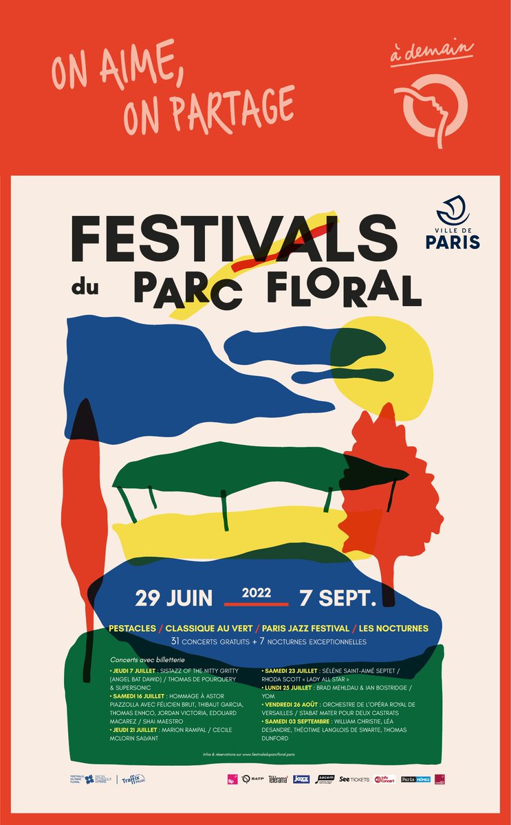 [Culture] Ce mercredi 29 juin débute le @Paris_Jazz_Fest, un événement dont la #RATP est partenaire. 🎶 Rendez-vous au cœur du Parc Floral de Paris, dans le Bois de Vincennes, pour découvrir plusieurs artistes de jazz, jusqu’au 7 septembre. Plus d'infos ➡️ ratp.fr/decouvrir/sort…