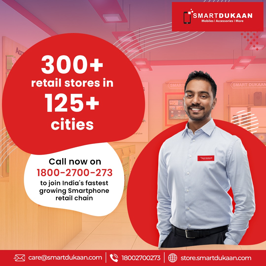 SmartDukaan's tweet photo. Are you planning to start your own business? Come join India's fastest growing Smartphone retail chain to become a smart retailer.

Visit https://t.co/FIO9dyYNZv or call now at 1800-2700-273 to know more.

#SmartDukaan #SmartDukaanRetail #SmartDukaanPartner #RetailStore https://t.co/y1JTwSKBNK