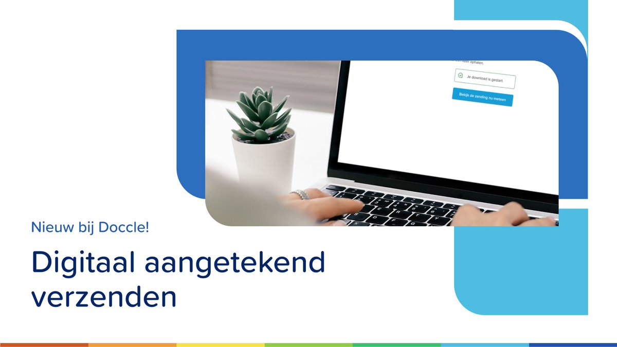 Klaar om de volgende stap te zetten om je bedrijfsadministratie te digitaliseren?
Nu kan je ook digitaal aangetekend verzenden met Docle! Met het gekende gebruiksgemak van Doccle voor zowel u, als voor uw klanten. 
#digitalisering #innovatie