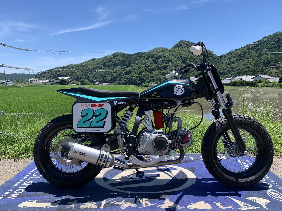 flattrack71's tweet photo. ⭐️For sale⭐️
2022 Sunday motors S147e
#sundaymotors #s147e #s147 #flattrack #mini #フラットトラック #ミニフラットトラッカー #普及版 #セル付き #売りたし #新車 #残り2台 https://t.co/t3GDfuigbU