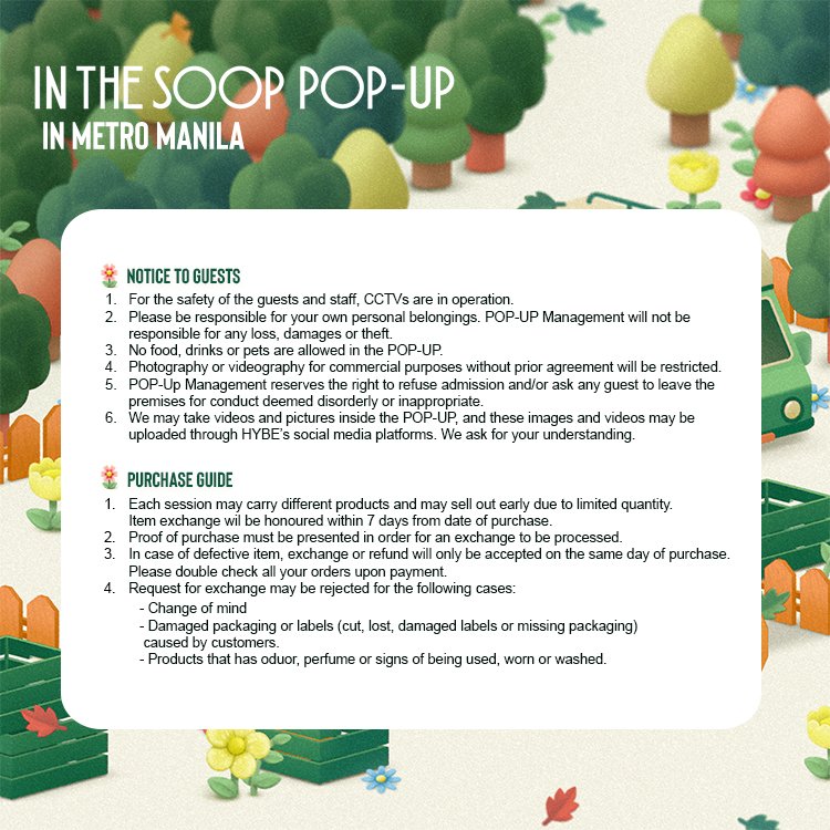 [IN THE SOOP POP-UP in METRO MANILA] IN THE SOOP POP-UP in METRO MANILA will be open in the Philippines this July 01! Reservation opens today at 1PM. Head on to bit.ly/3y3BgwJ 📍Level 1, South Wing, SM Mall of Asia #In_the_SOOP #In_the_SOOP_POPUP #BTS #SEVENTEEN