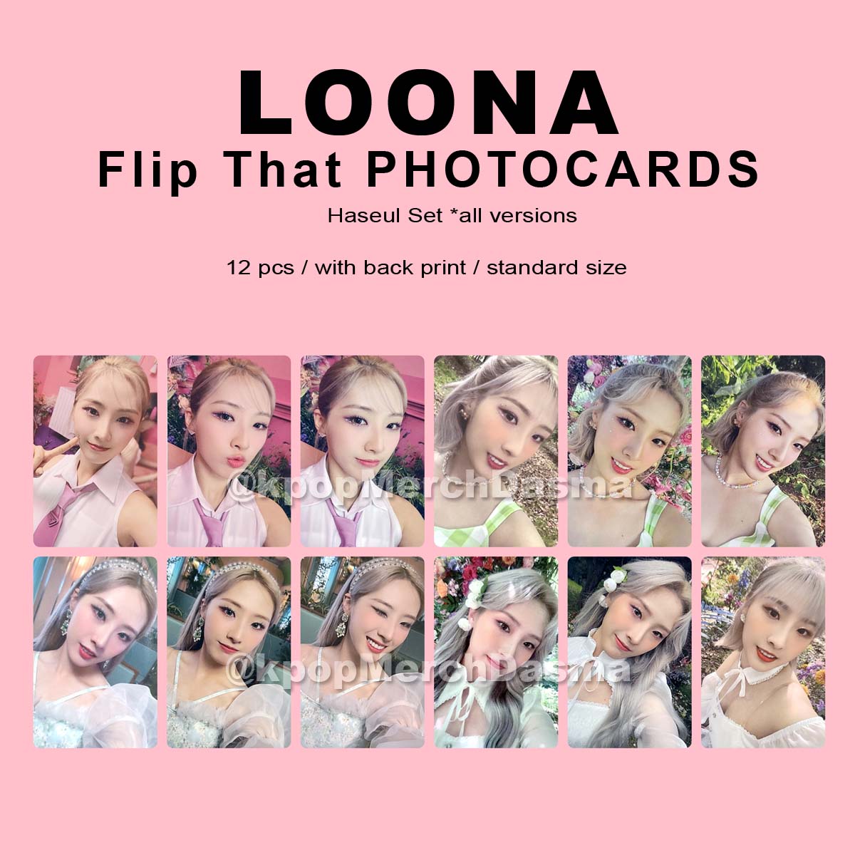 LOONA Flip That Photocards (Kim lip, Gowon, Haseul) 📌read my