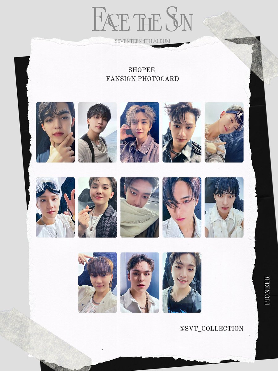 세븐틴 페더썬 쇼피 팬싸 포카 모음 SEVENTEEN 4th Album 'Face the
